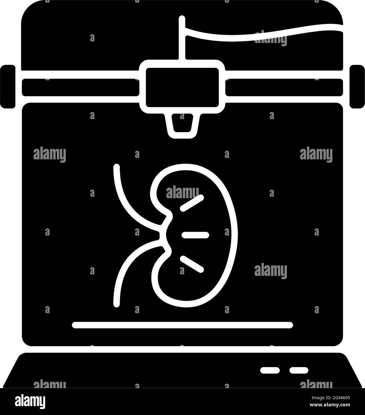 3d printed kidney black glyph icon Stock Vector Image & Art - Alamy