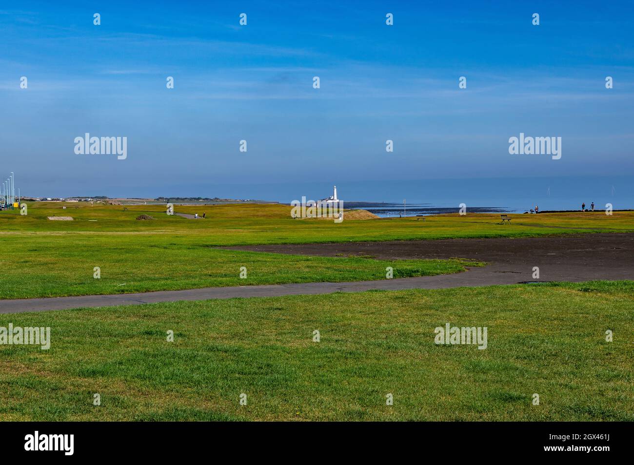 Whitley Bay sea front, UK Stock Photo Alamy