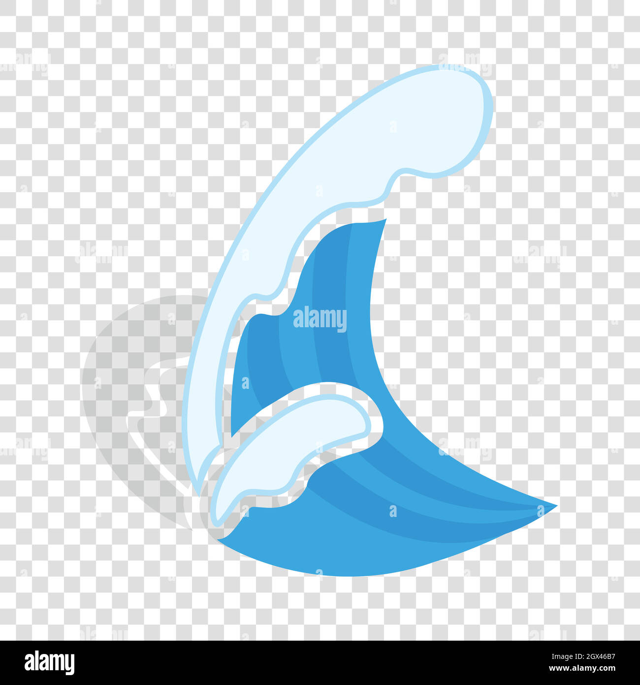Water wave isometric icon Stock Vector Image & Art - Alamy