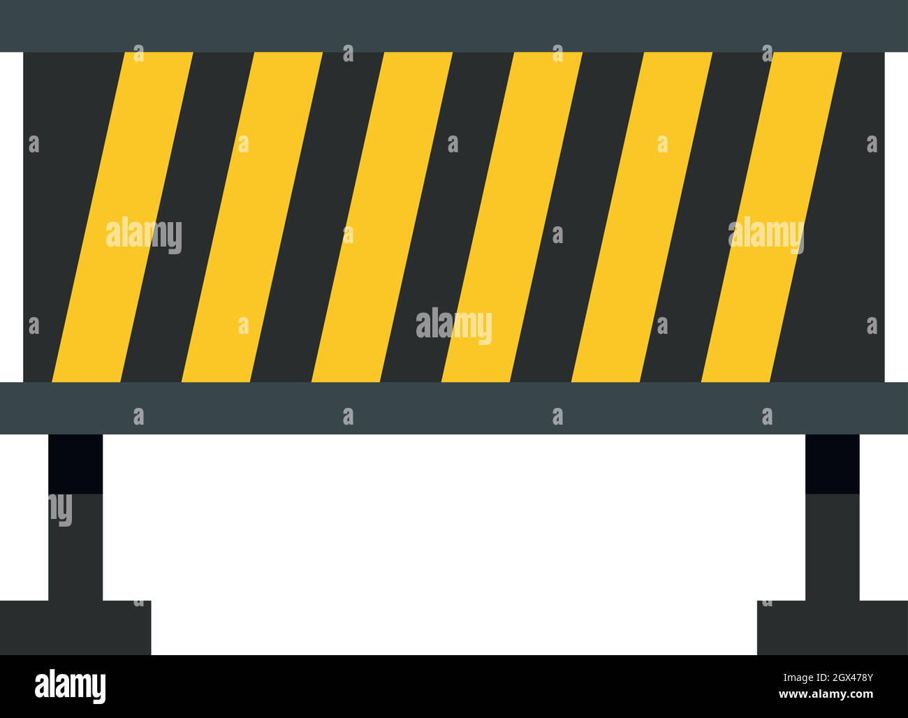 Safety barricade icon, flat style Stock Vector Image & Art Alamy