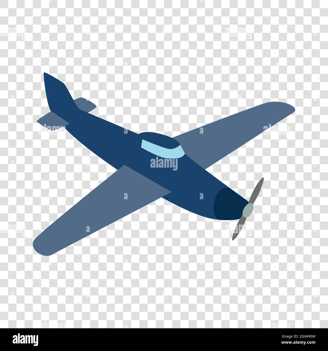 Blue plane isometric icon Stock Vector Image & Art - Alamy