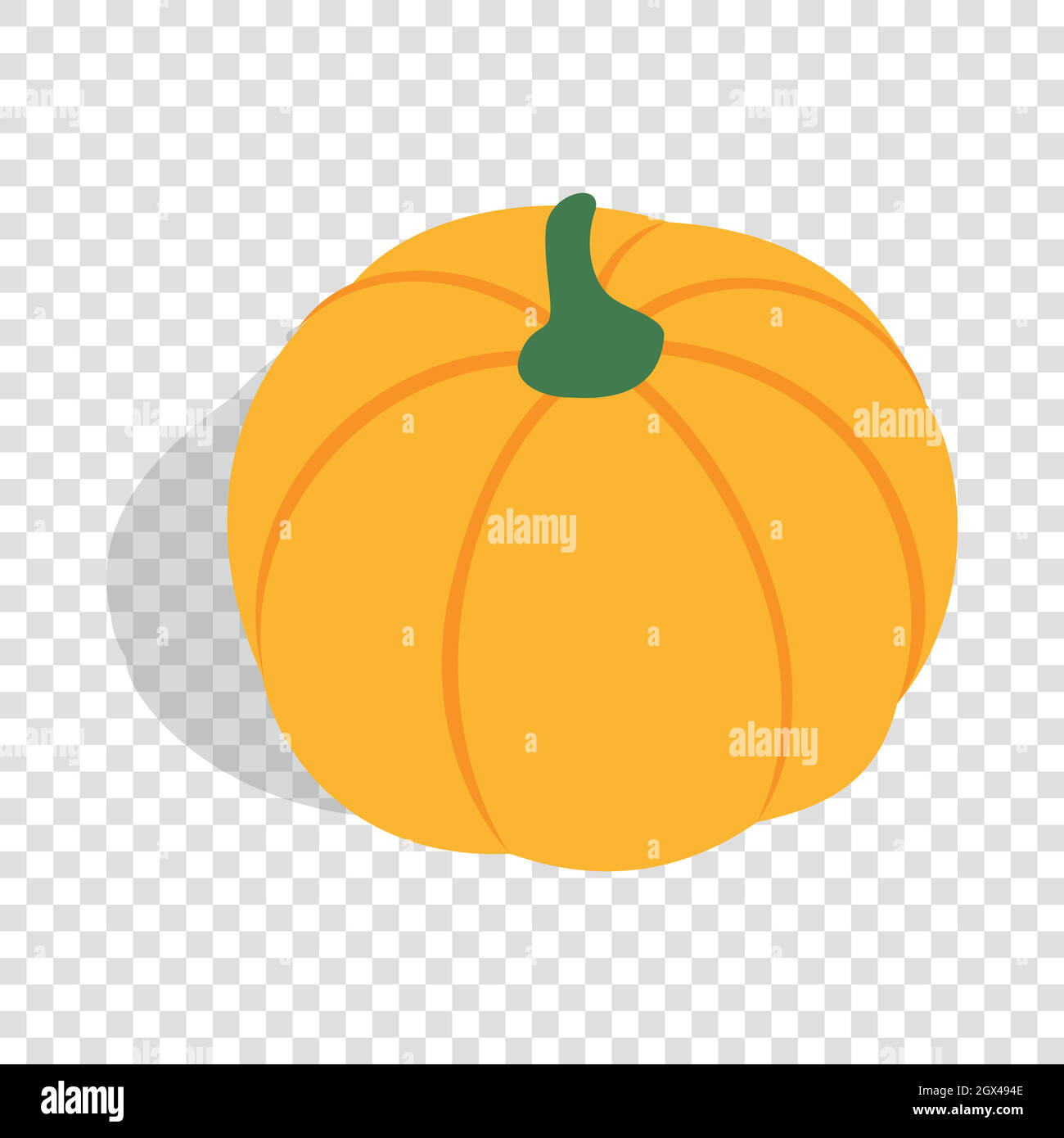 Pumpkin isometric icon Stock Vector
