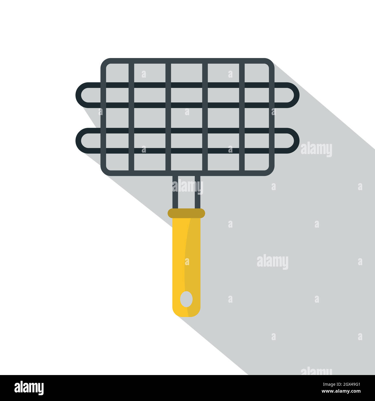 Kebab grilled ribs Stock Vector Images - Alamy