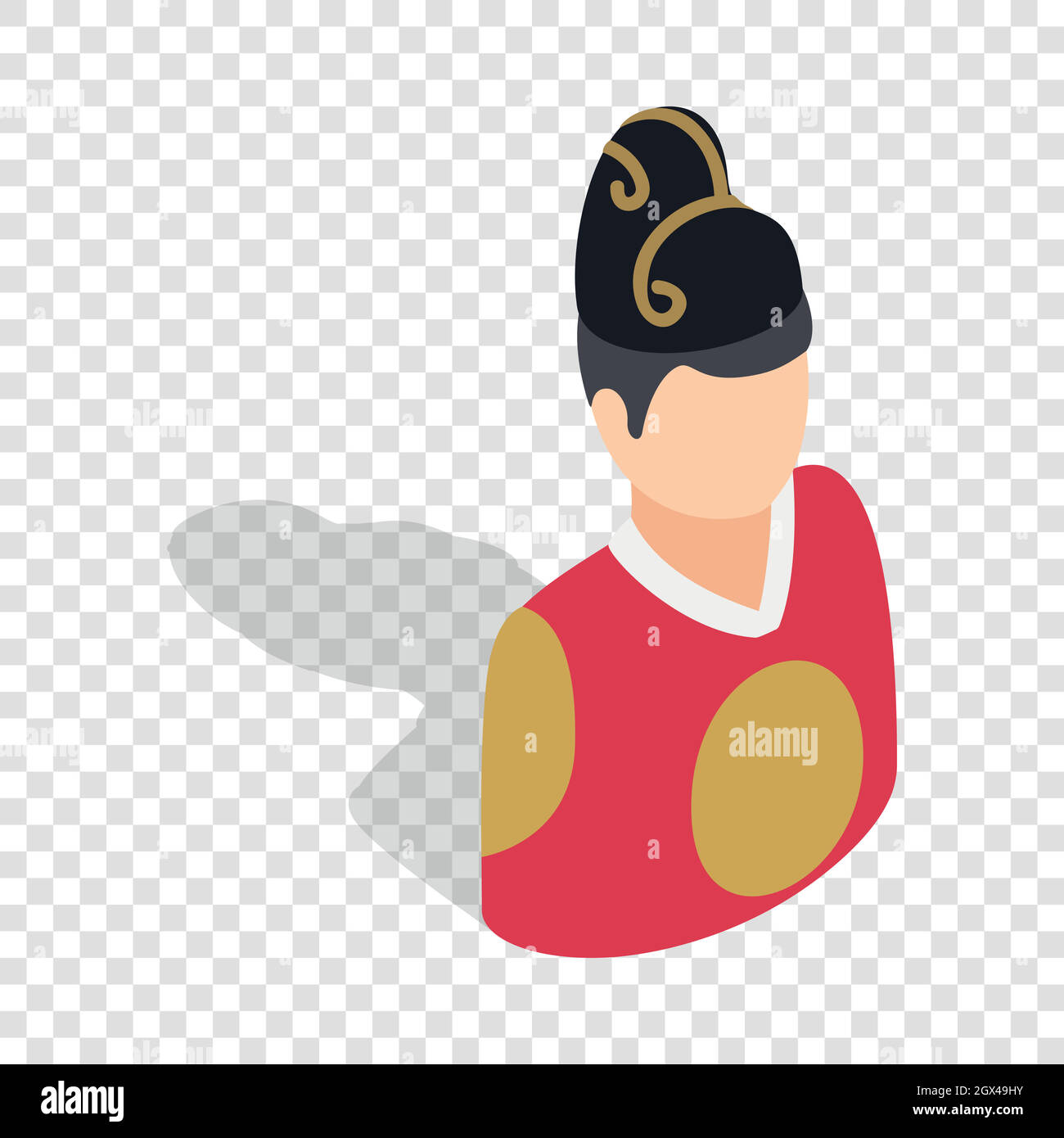 Man in korean costume isometric icon Stock Vector Image & Art - Alamy