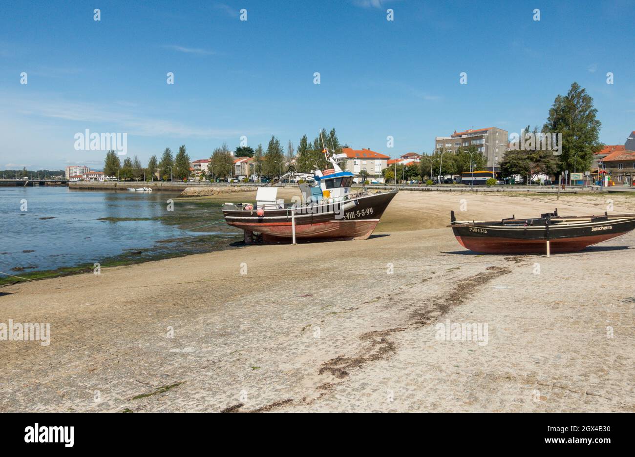 Cambados Spain, San Tome, old fishing village, province of Pontevedra