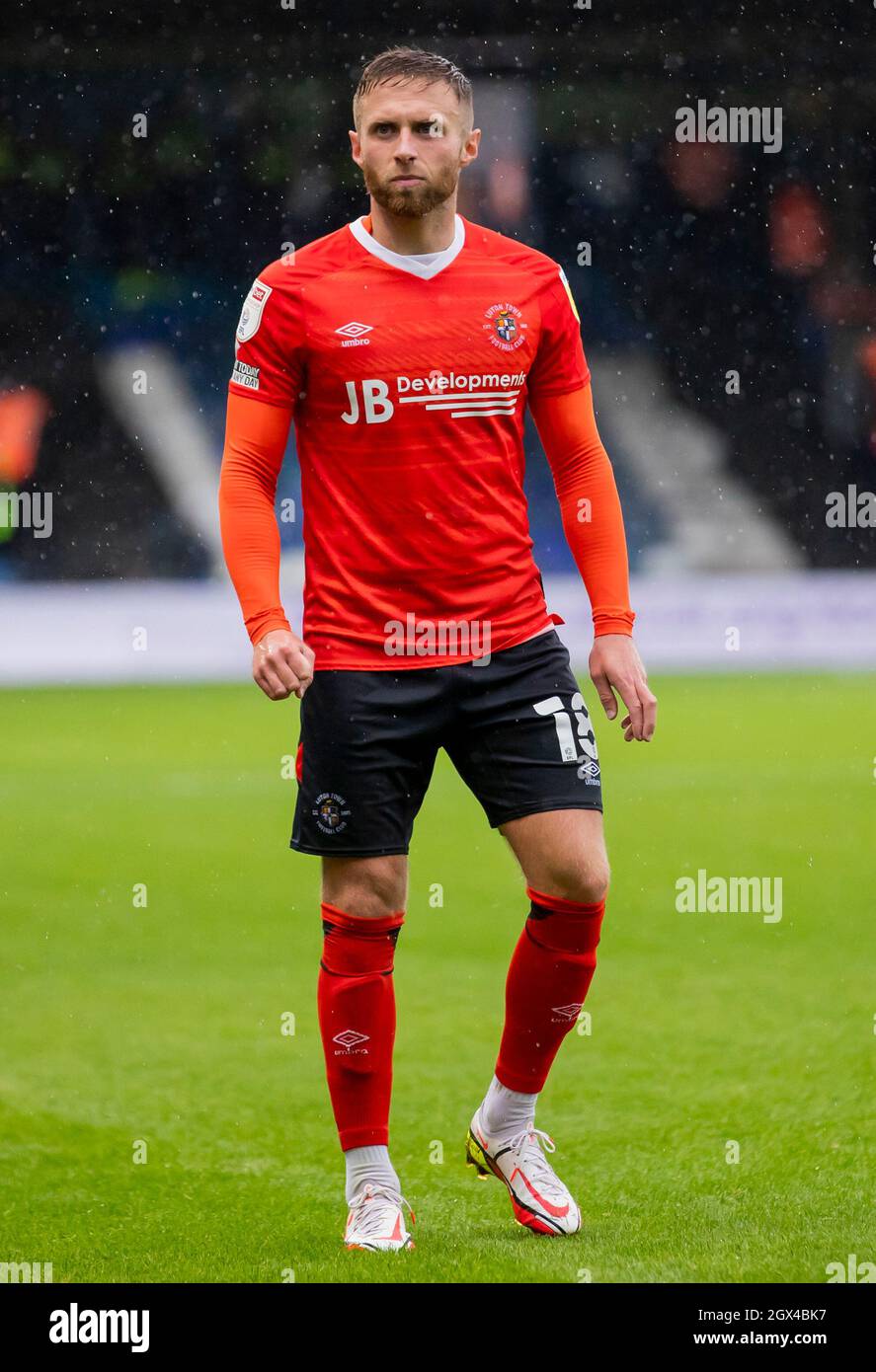 Luton Town's Jordan Clark during the Sky Bet Championship match at  Kenilworth Road, Luton. Picture date: Saturday October 2, 2021 Stock Photo  - Alamy