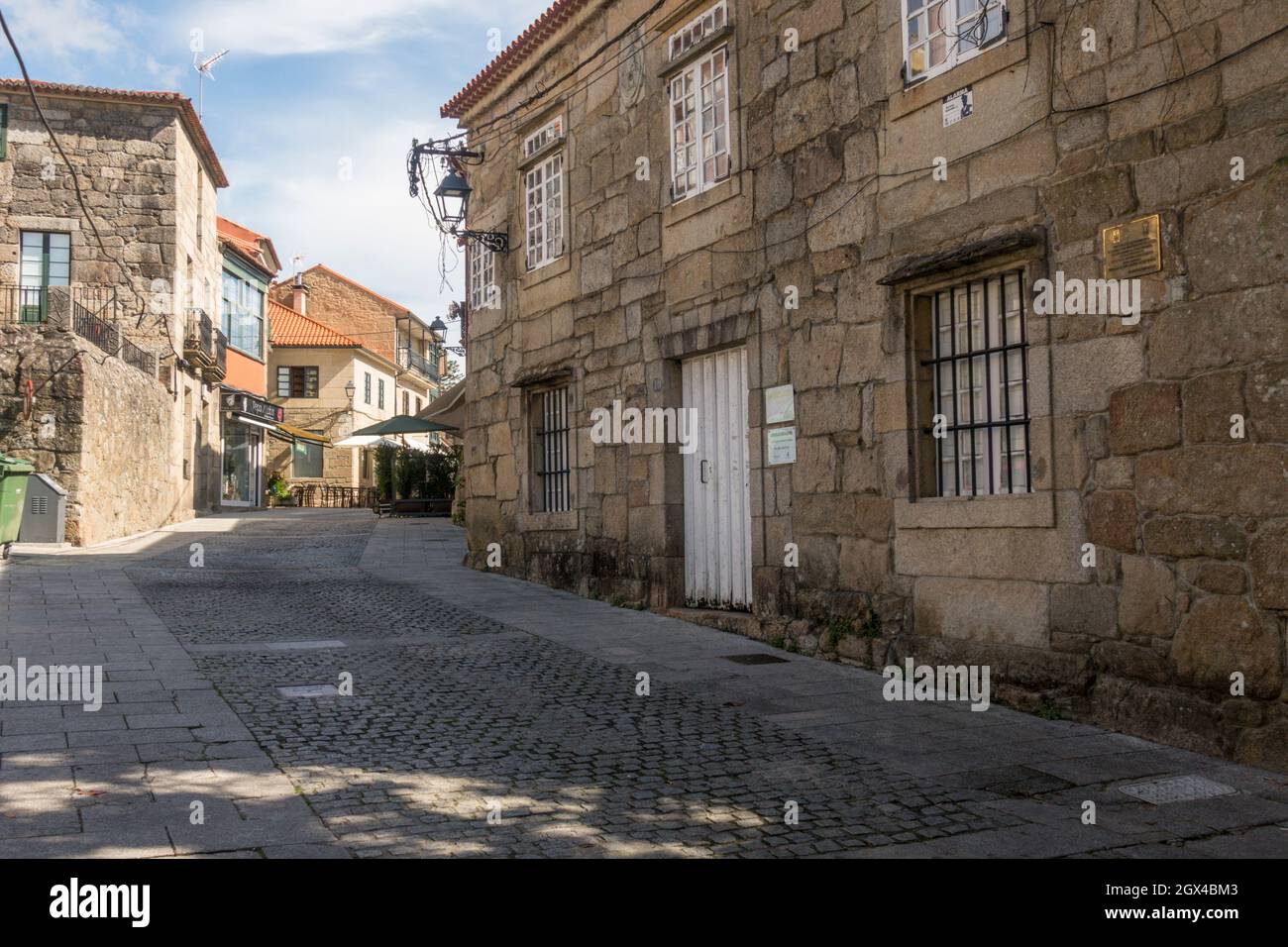 Old historic city centre of Cambados, province of Pontevedra, Galicia, Spain. Stock Photo