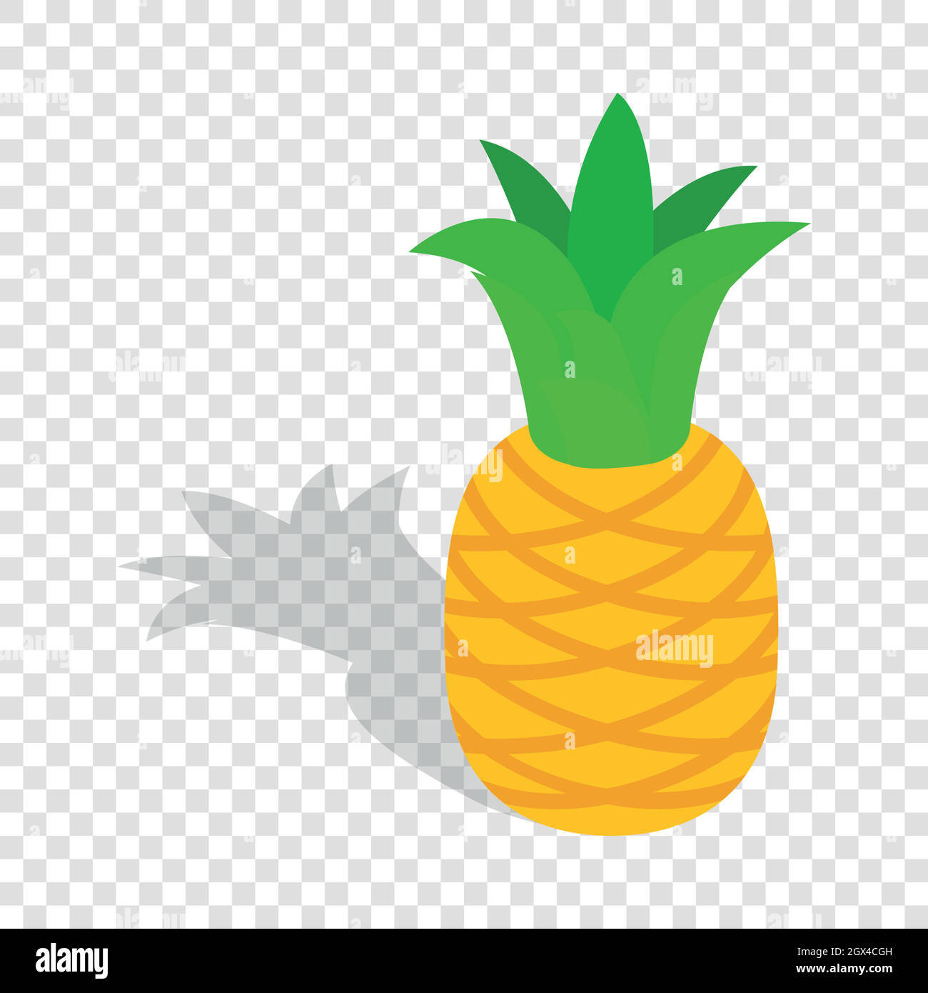 Pineapple isometric icon Stock Vector