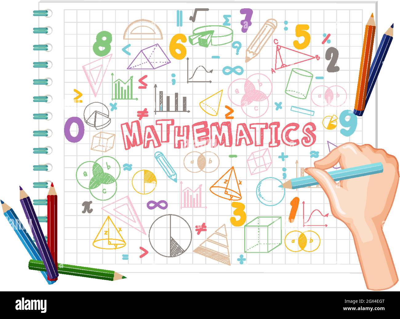 Page Presentation Maths Doodle math formula with Mathematics font illustration Stock Vector Image & Art - Alamy