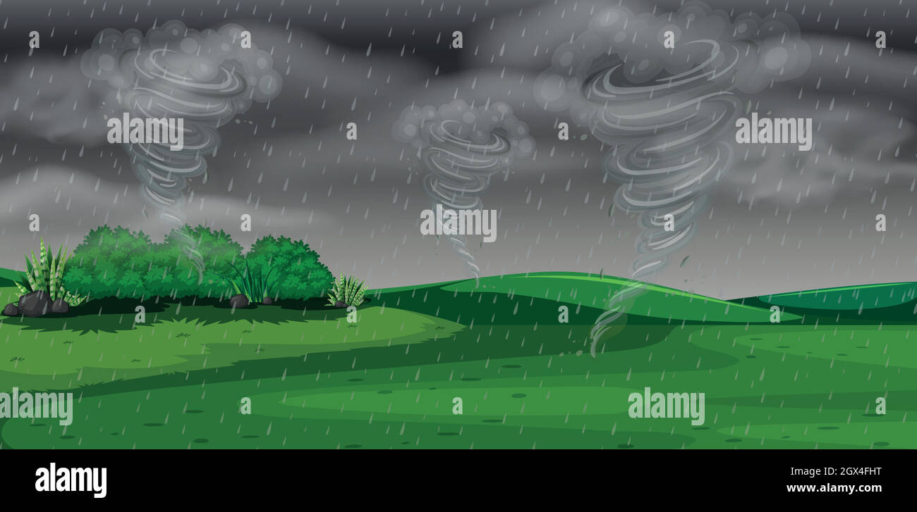 A storm at night Stock Vector Image & Art - Alamy
