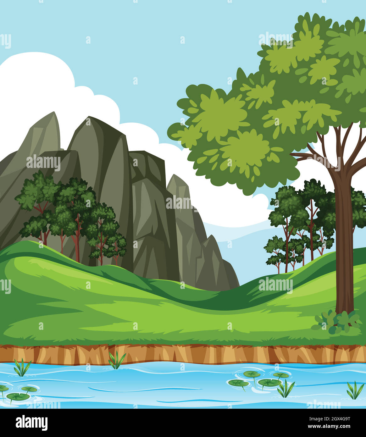 Beautiful nature landscape background Stock Vector Image & Art - Alamy