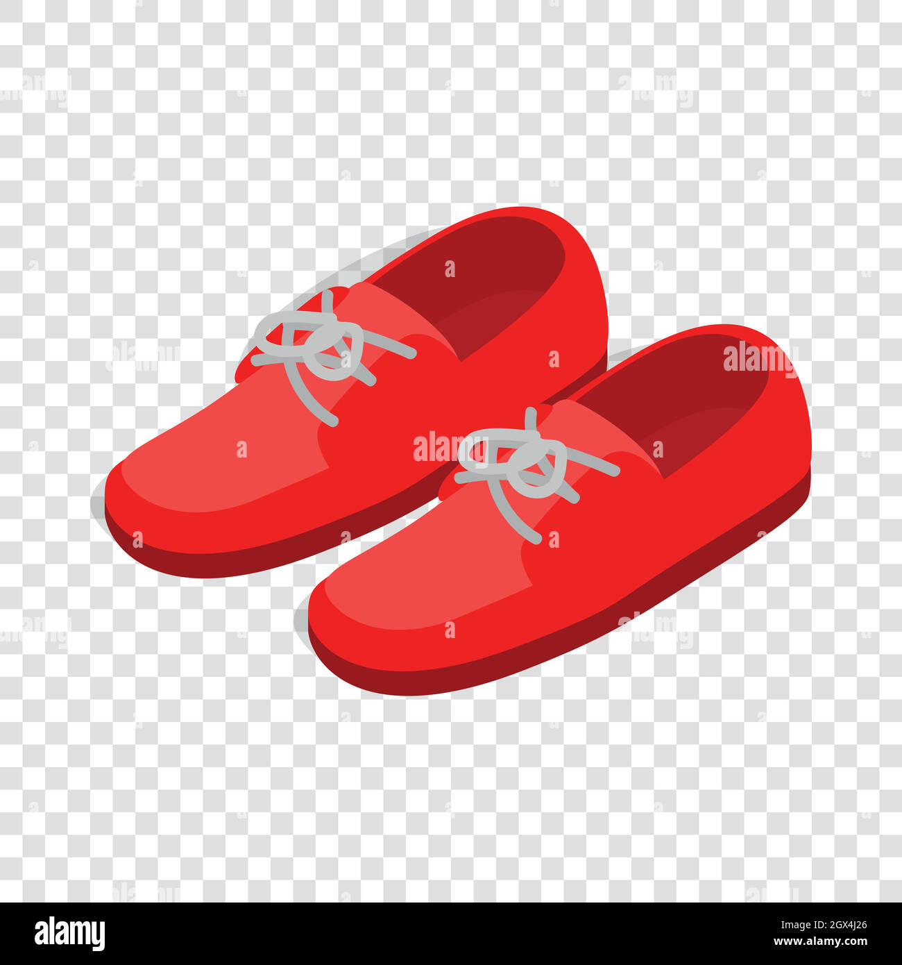 Pair of red shoes isometric icon Stock Vector Image & Art - Alamy