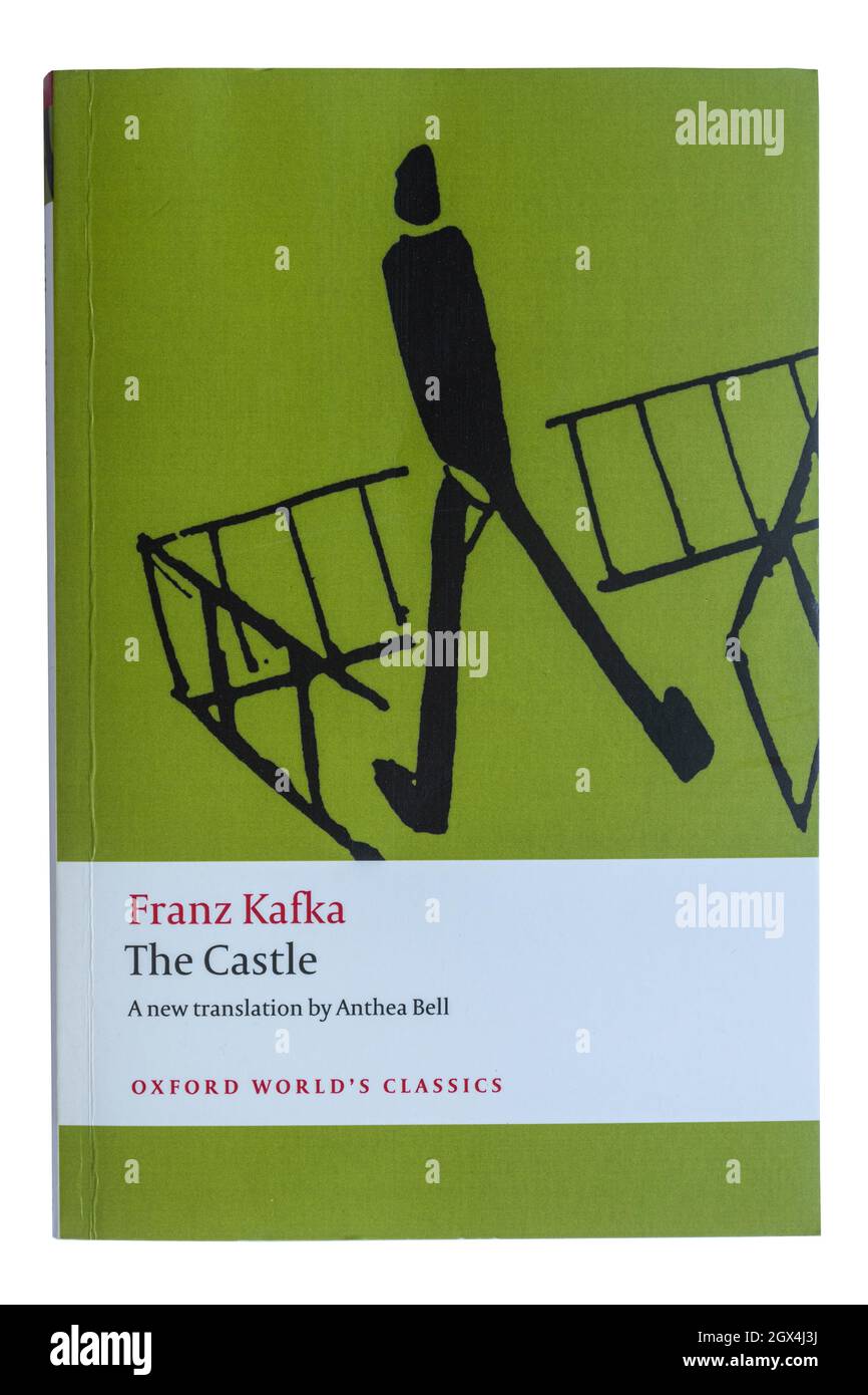 The Castle, a classic novel by Franz Kafka, paperback book, English translation Stock Photo