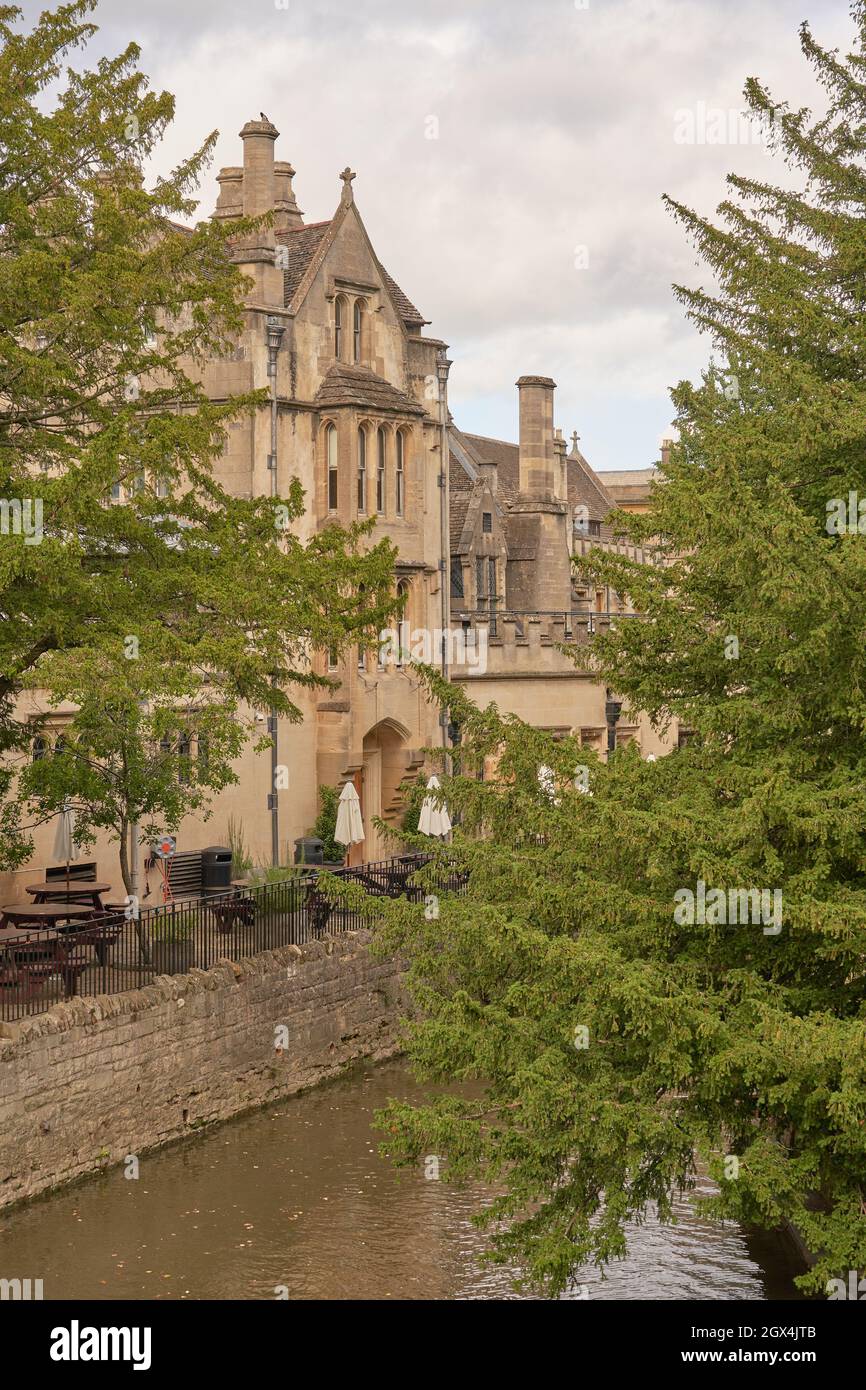 View from Magdalen Bridge, Oxford Stock Photo