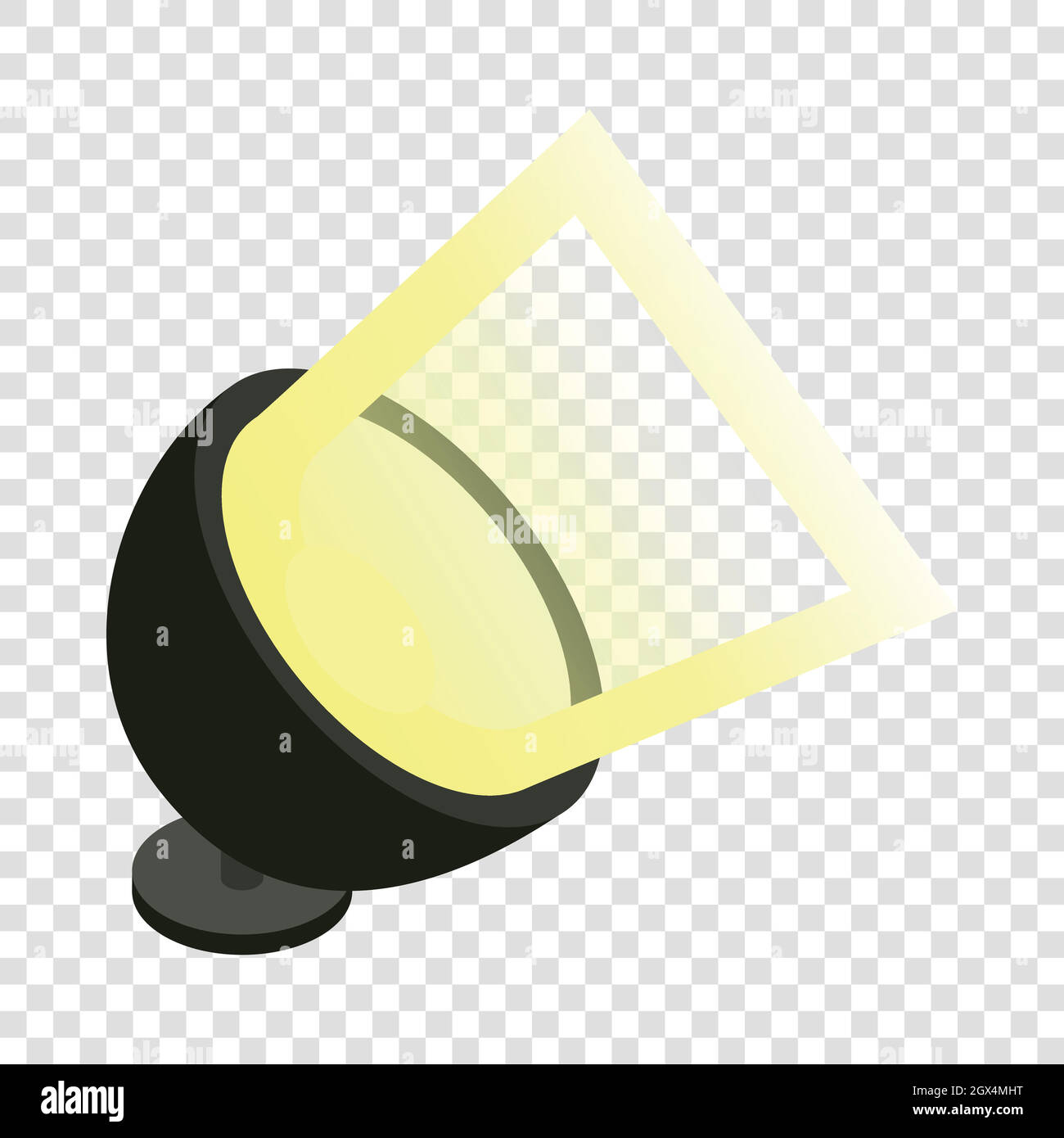 Spotlight isometric icon Stock Vector