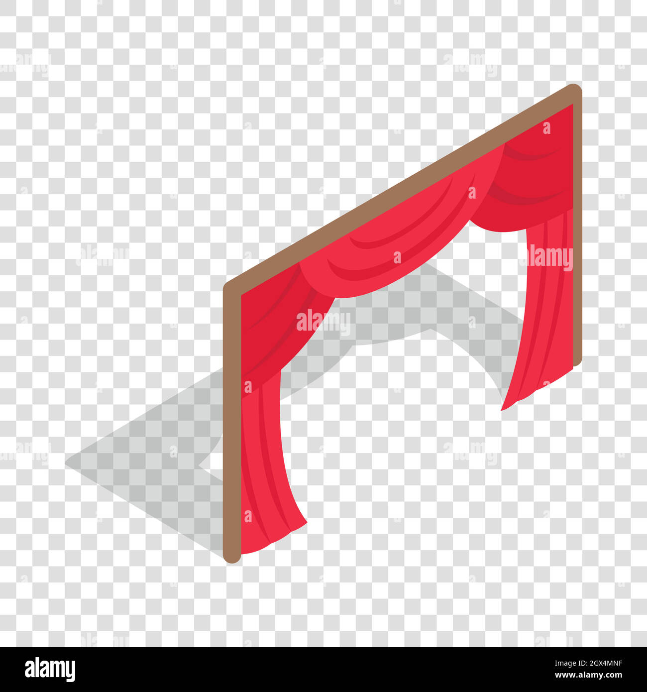 Stage curtains isometric icon Stock Vector Image & Art Alamy