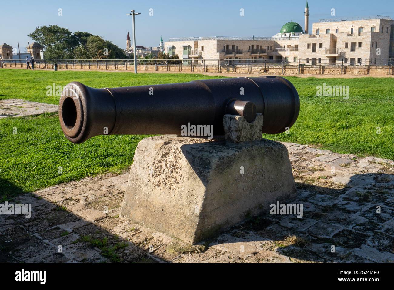 Napoleon cannon, Acre   Akko Stock Photo