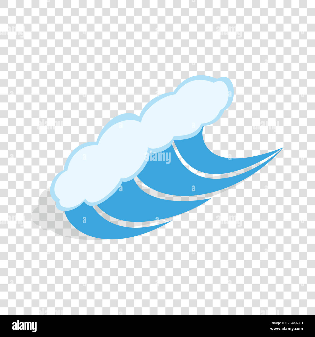 Water wave isometric icon Stock Vector Image & Art - Alamy