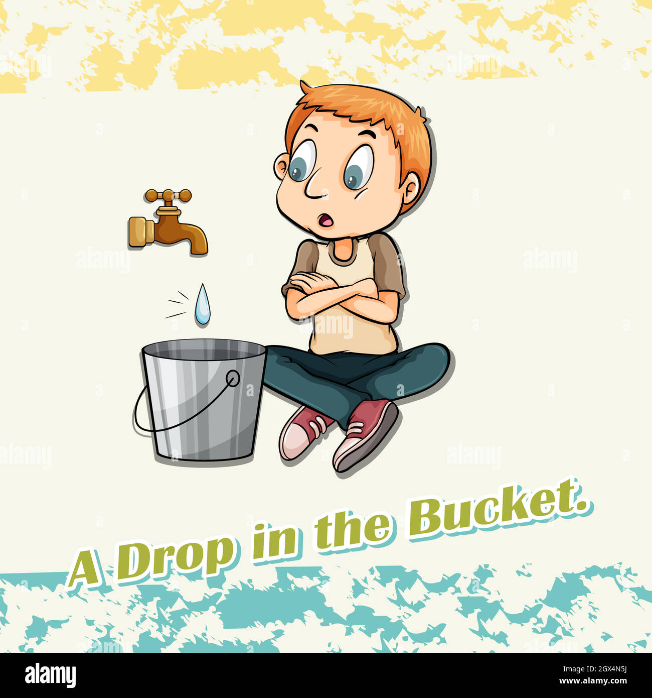 Drop in the bucket Stock Vector Image & Art Alamy