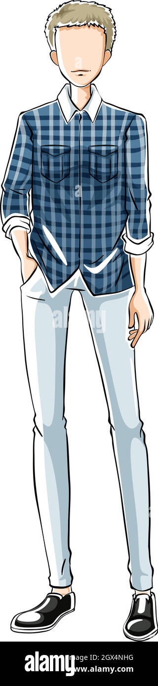 Fashion model white background Stock Vector Images - Alamy
