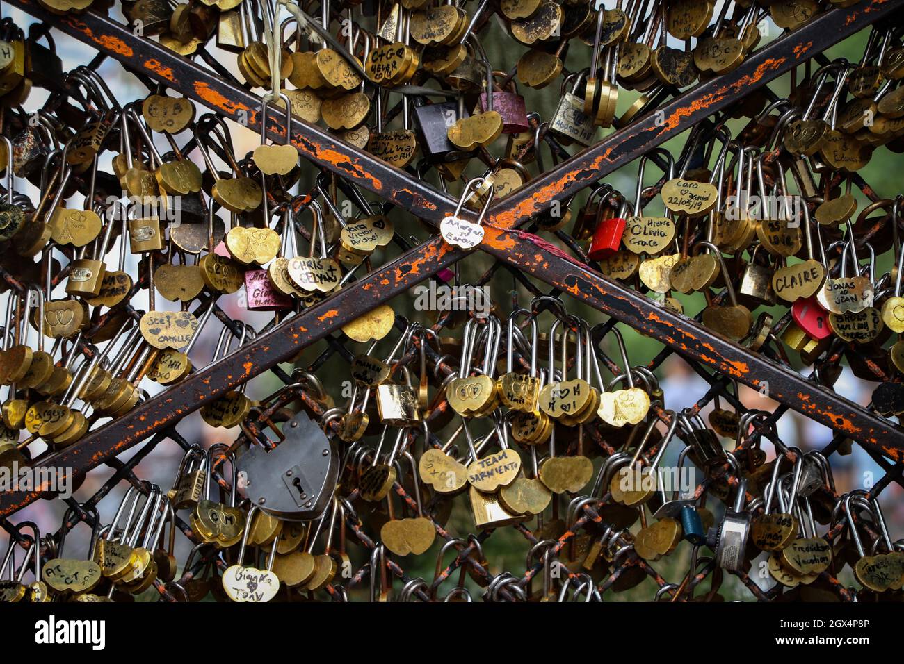 Love locks in Montmartre, Paris, France Stock Photo Alamy
