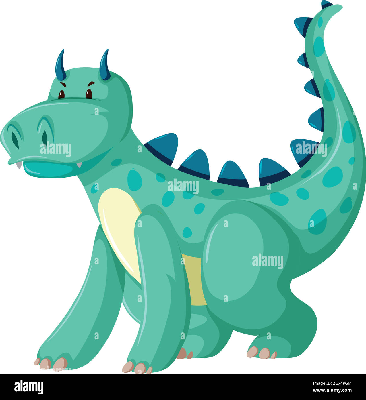 A green dragon character Stock Vector Image & Art - Alamy
