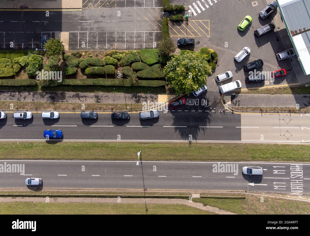 People queue for fuel at a petrol station in Hemel Hempstead. Picture