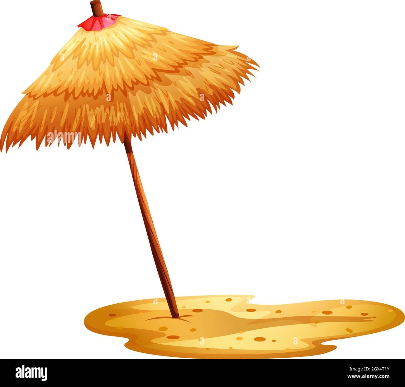 A beach umbrella Stock Vector