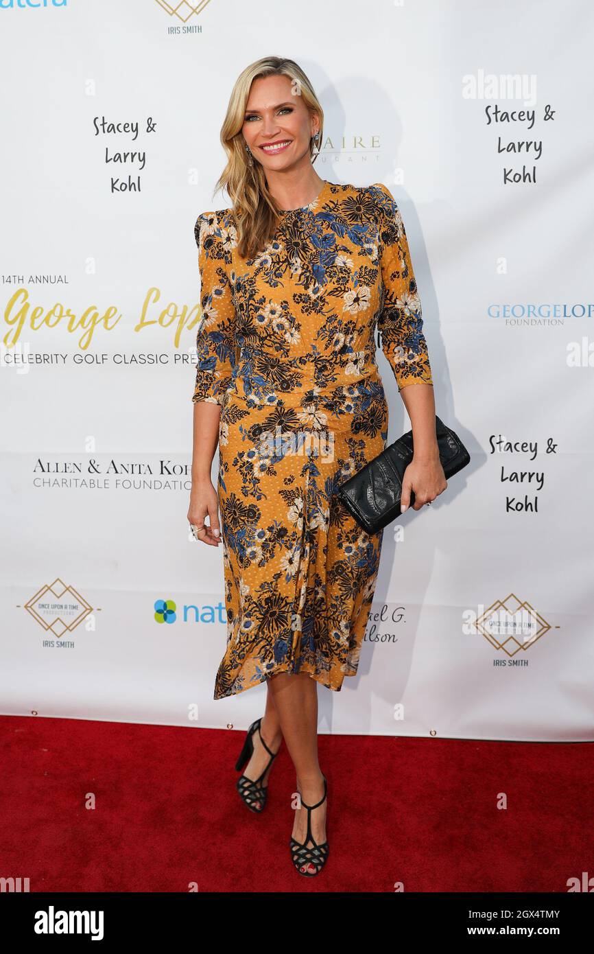 Los Angeles, USA. 03rd Oct, 2021. Natasha Henstridge arrives at the 14th Annual George Lopez Celebrity Golf Classic Pre-Party at Baltaire in Los Angeles, California on October 3, 2021. (Photo by Conor Duffy/Sipa USA) Credit: Sipa USA/Alamy Live News Stock Photo