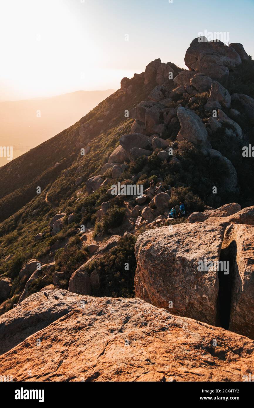 Sunset as seen from the Peak trail, San Luis Obispo, California