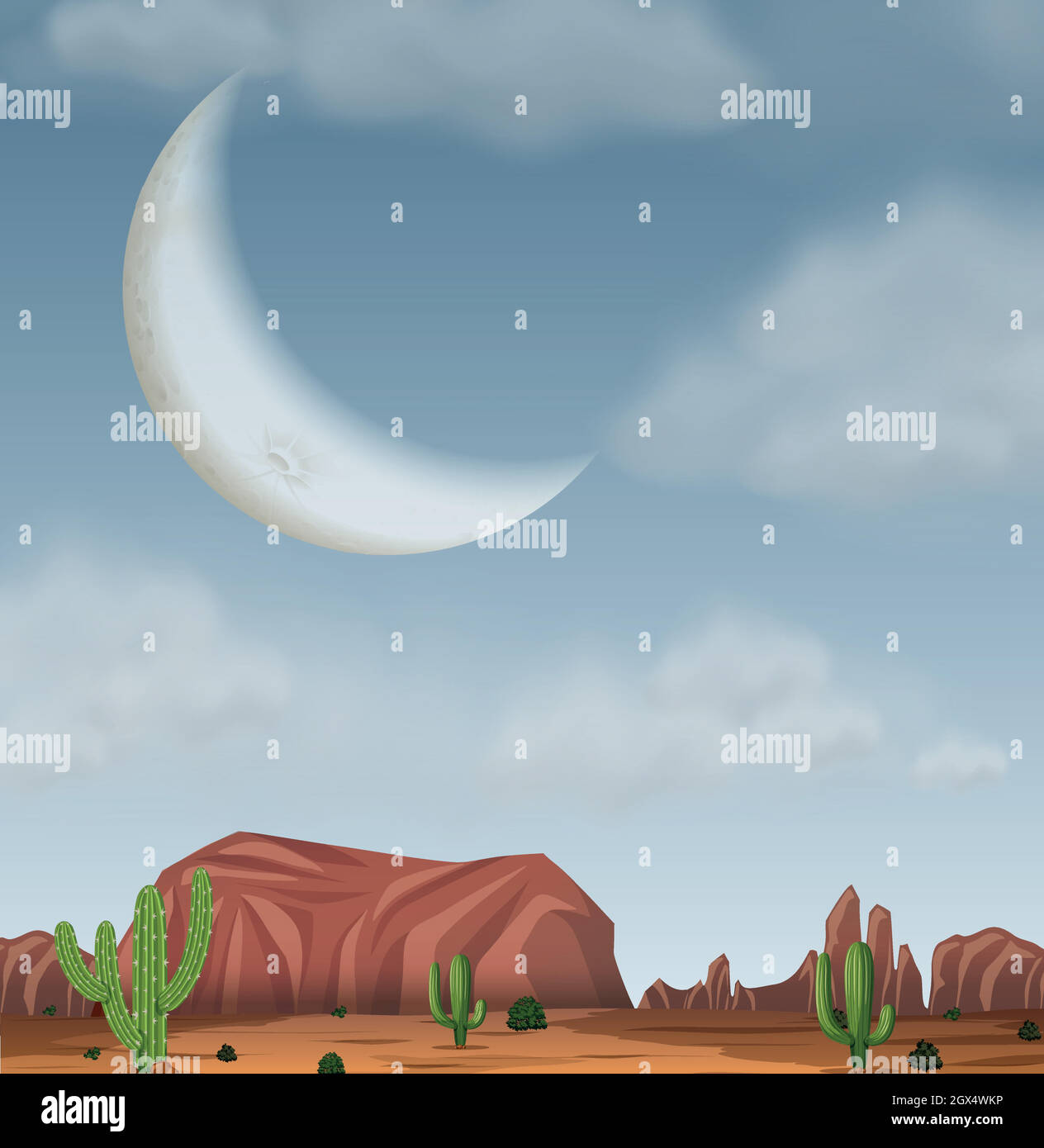 American desert Stock Vector Images - Alamy