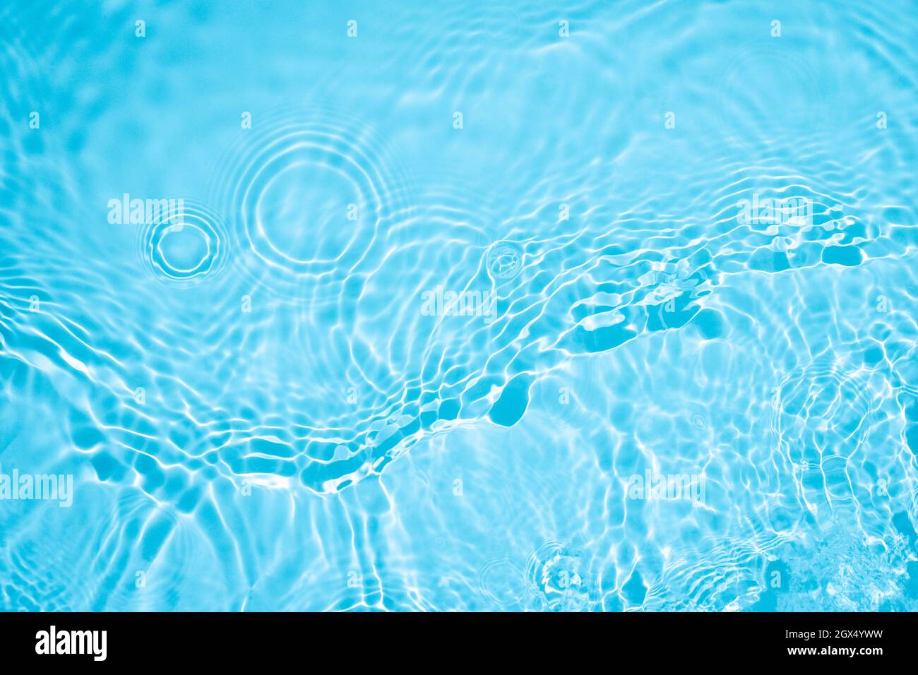 transparent blue colored clear calm water surface texture Stock Photo ...