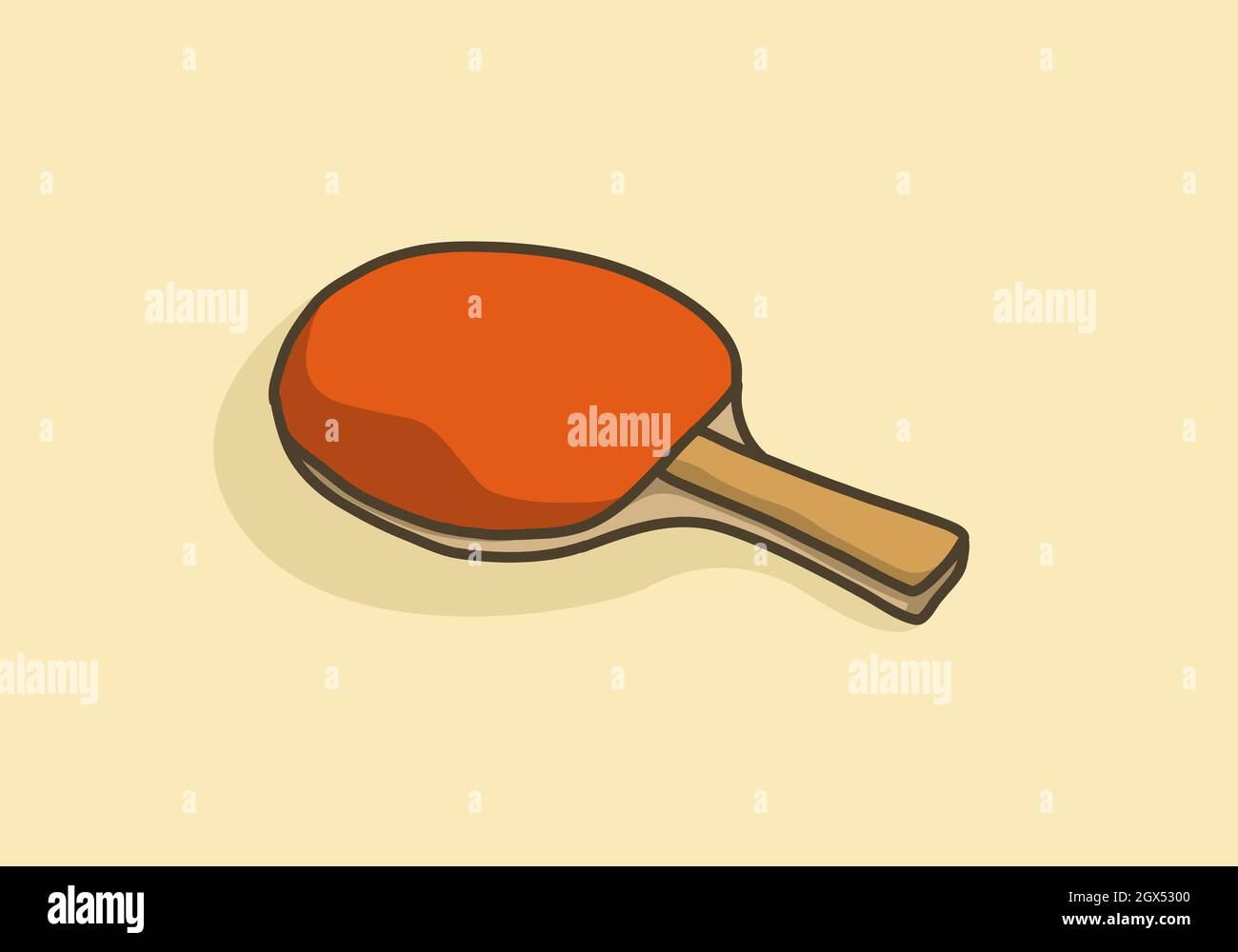 Red color illustration of ping pong racket design Stock Vector Image & Art Alamy