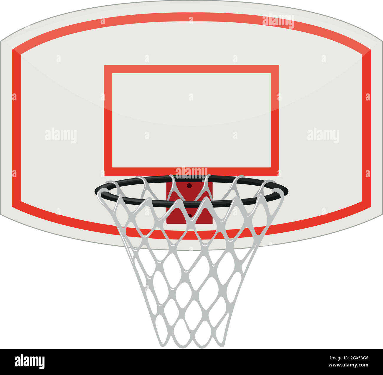 Basketball net and hoop Stock Vector