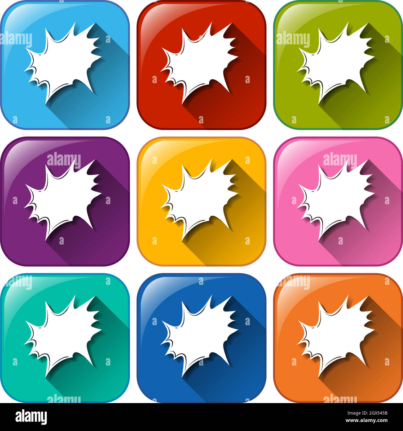 Buttons with an empty template Stock Vector Image & Art - Alamy