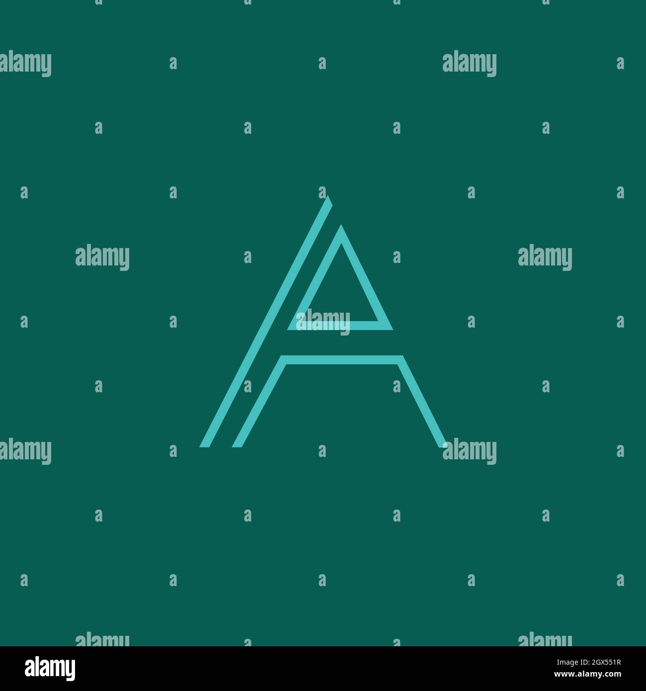 AB or BA minimal creative logo with negative space effect Stock Vector