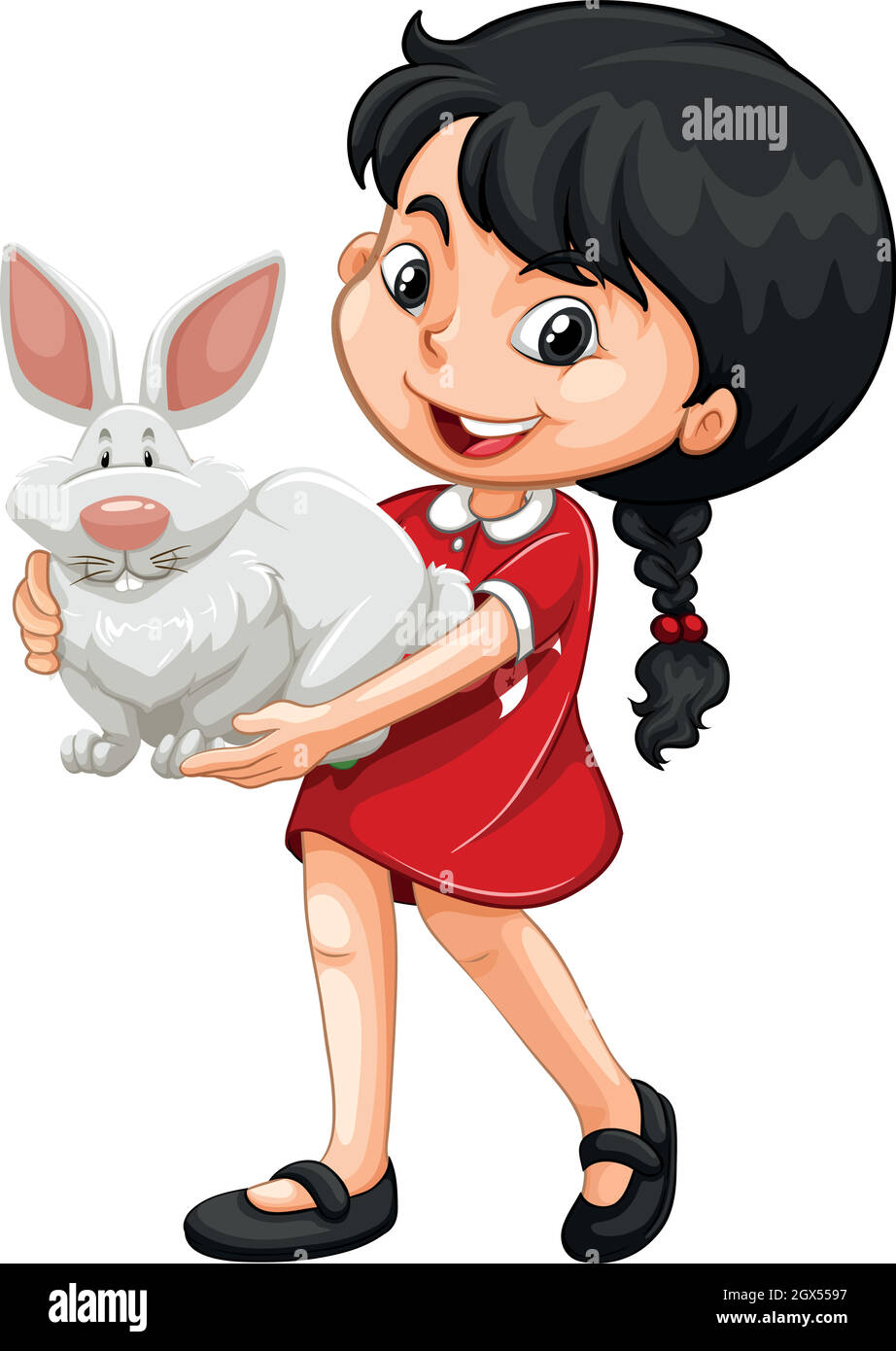 Girl rabbit drawing hi-res stock photography and images - Alamy