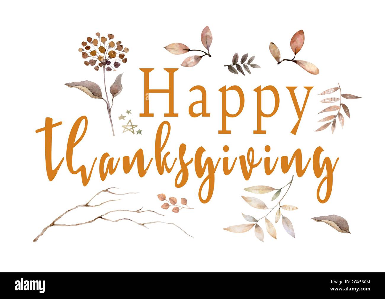 Happy Thanksgiving Day celebrations greeting card design with hanging ...