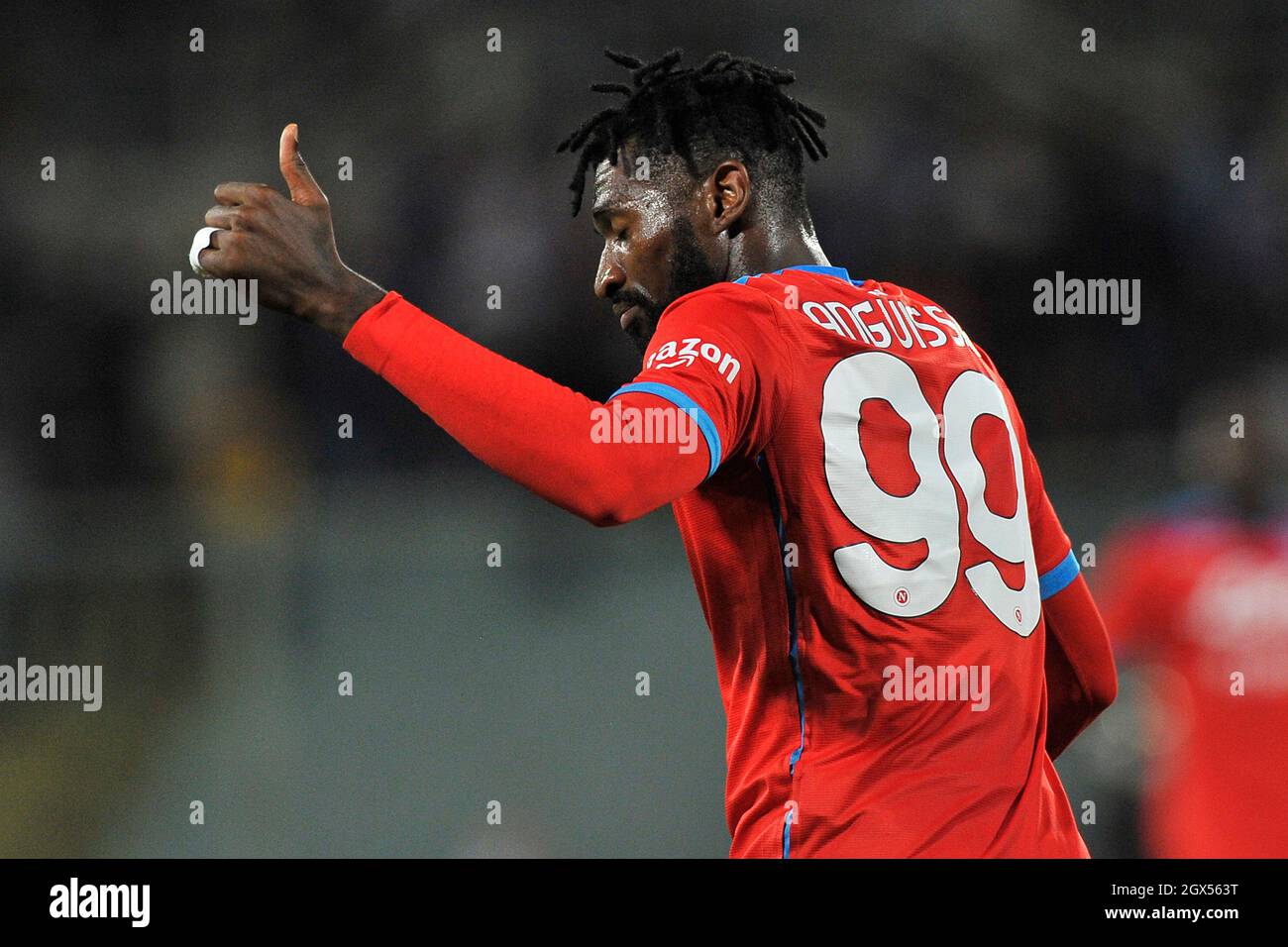 Frank Anguissa Player Of Napoli During The Match Of The Italian Serie A League Between Fiorentina Vs Napoli Final Result 1 2 Match Played At The Art Stock Photo Alamy