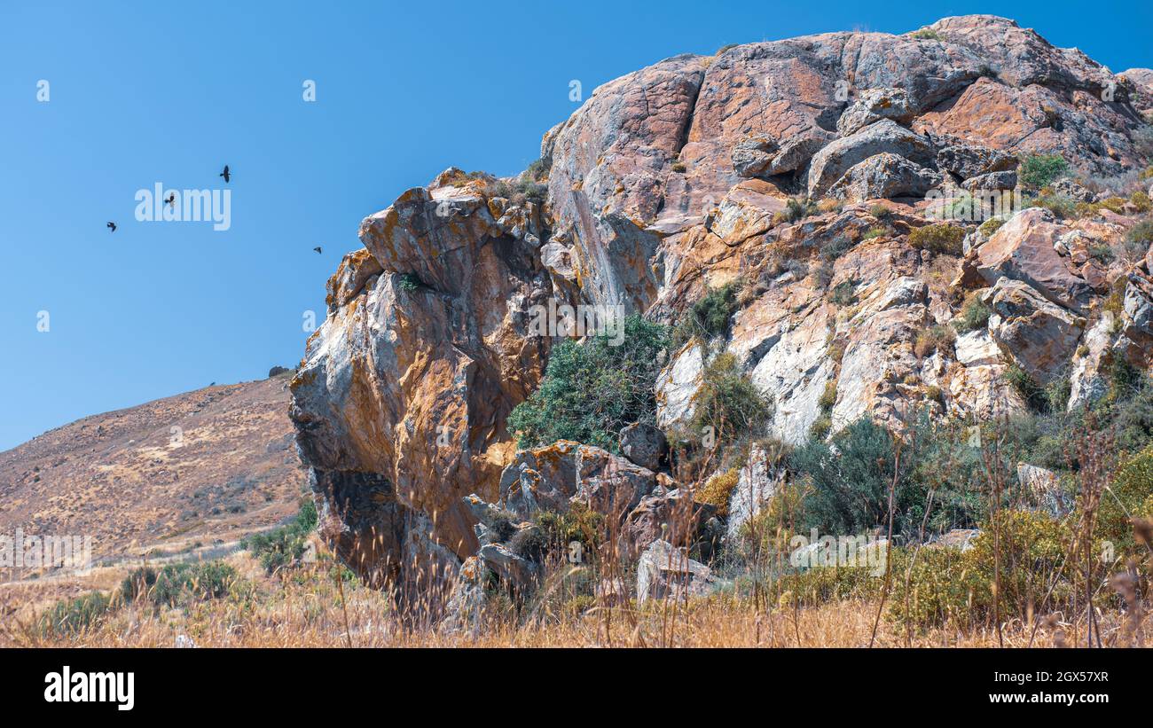 Rock climbing site in Droushia Ineia area, Cyprus Stock Photo Alamy