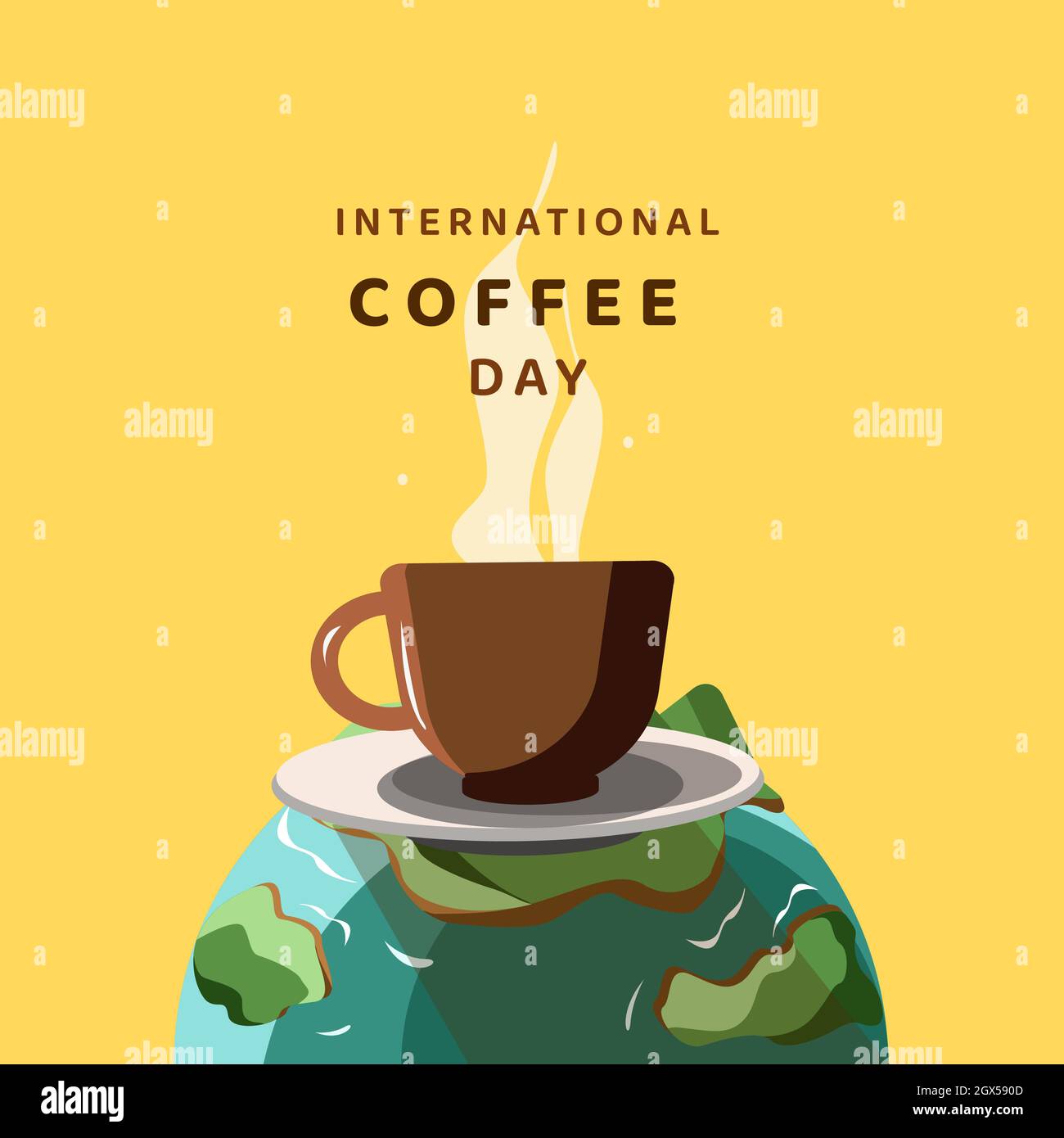 International Coffee Day Stock Vector Image & Art Alamy