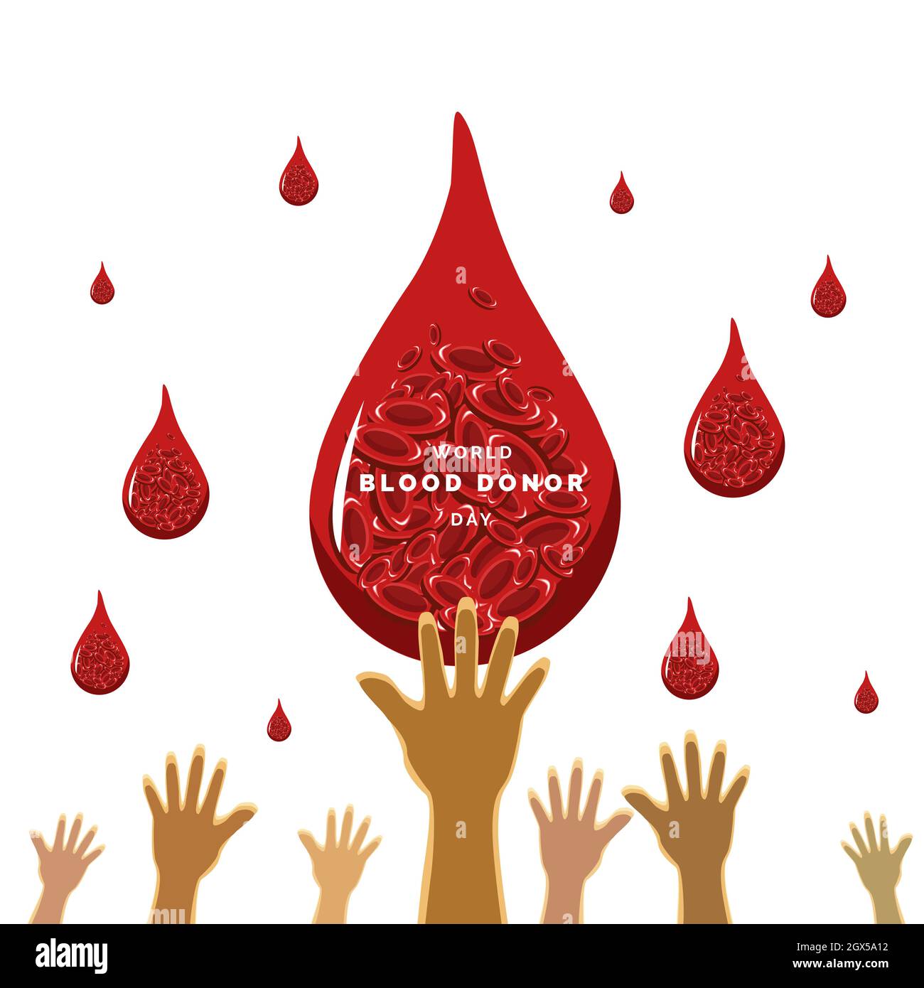 World Blood Donation Day, Stock Vector