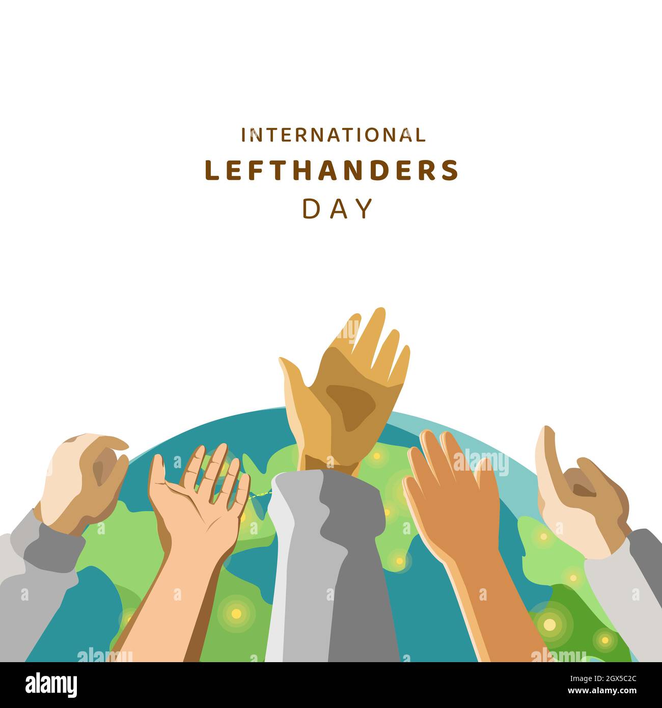 International Lefthanders Day Stock Vector Image & Art Alamy