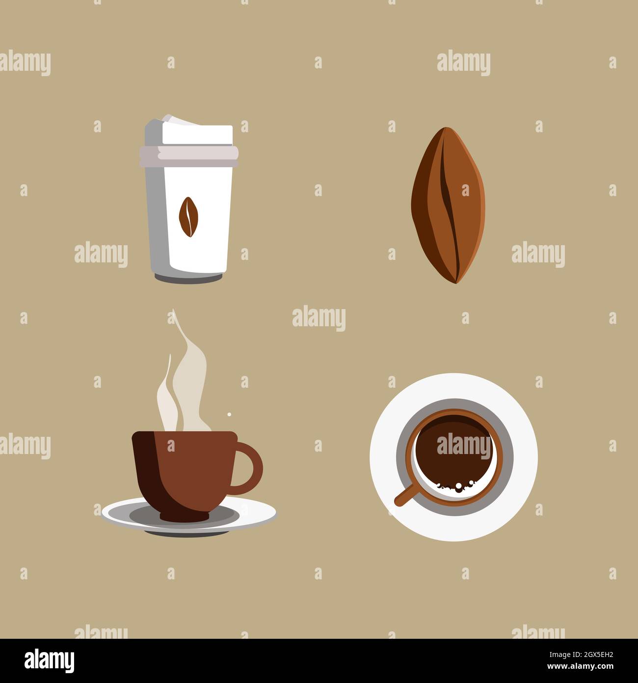 Illustrator of black coffee hi-res stock photography and images - Alamy
