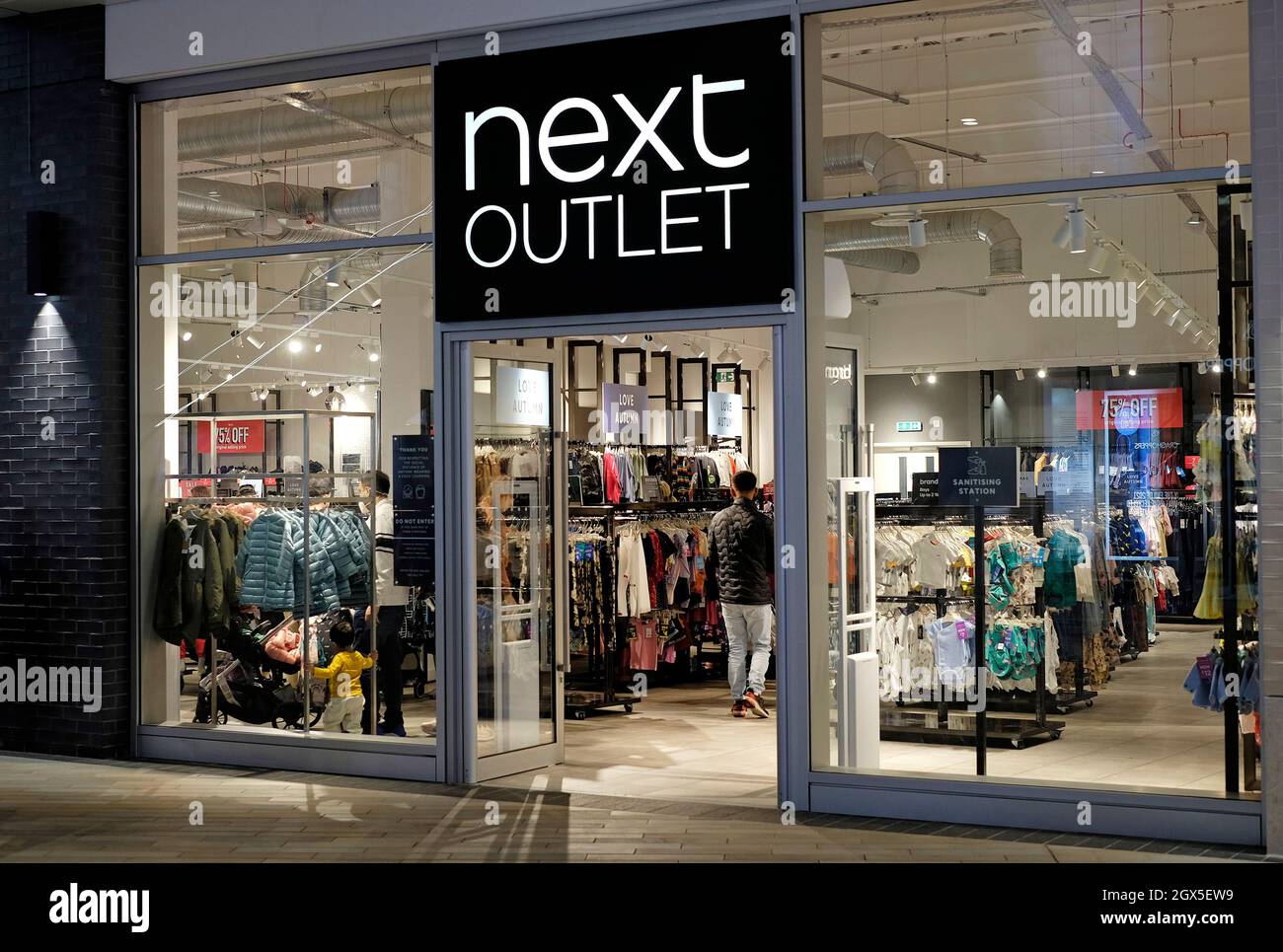 next outlet store, O2 arena shopping mall, london, england Stock Photo