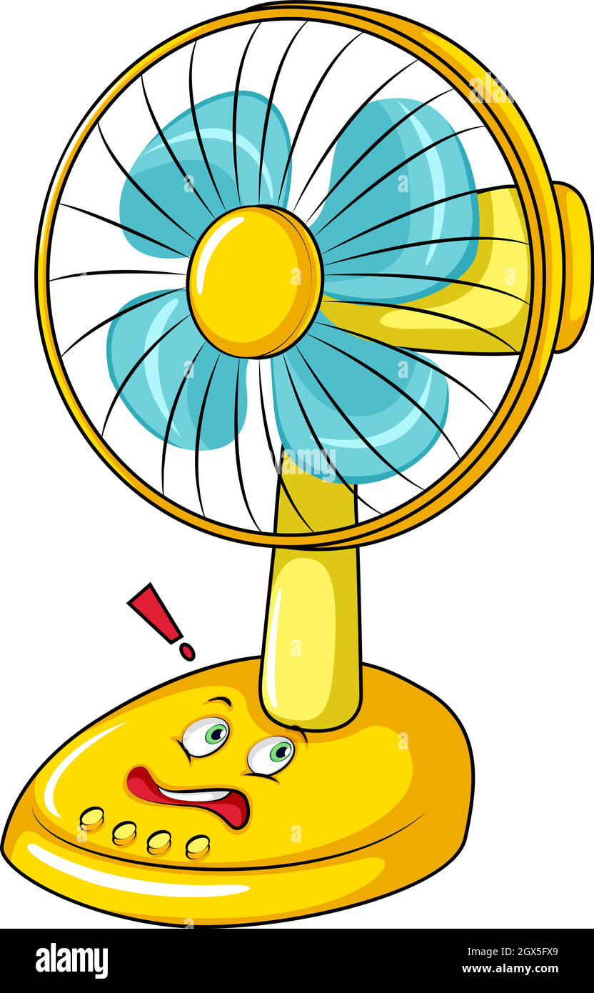 Electronic fan with face Stock Vector Image & Art Alamy