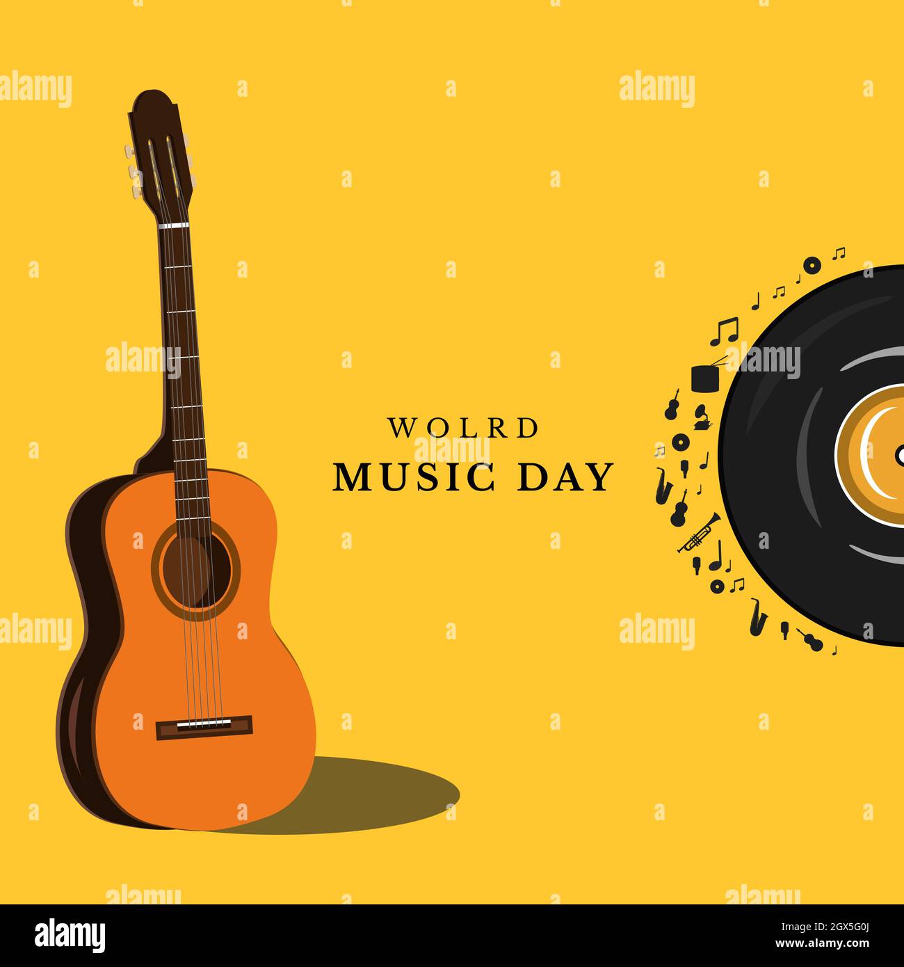 World Music Day Image Design For Theme Music Stock Vector Image Art Alamy