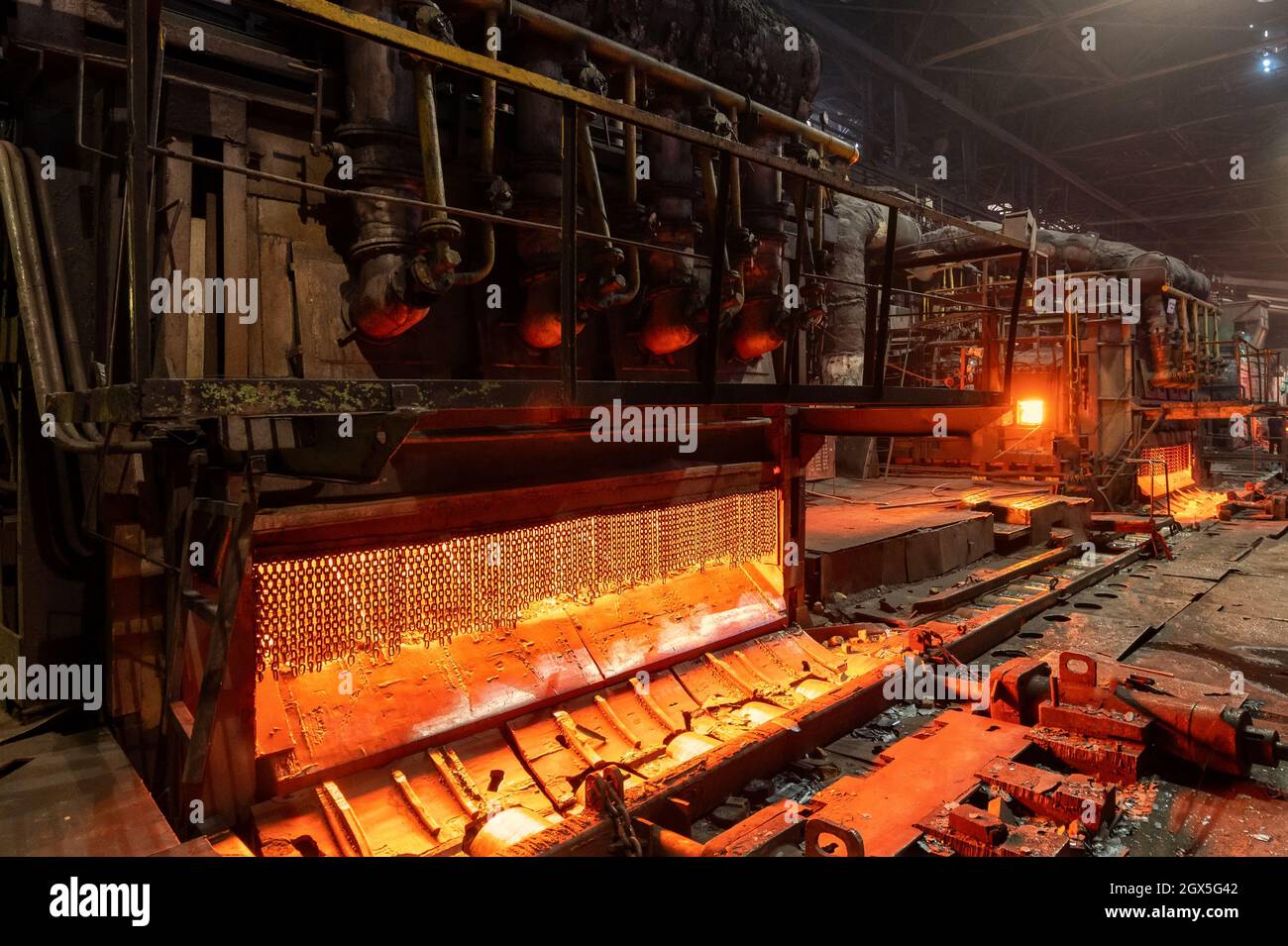 Furnace for heating metal and ingots Stock Photo Alamy
