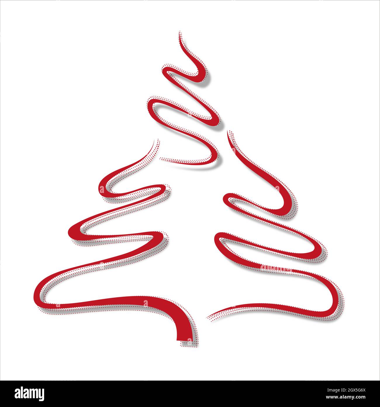 christmas tree, design, vector illustration. Stock Vector