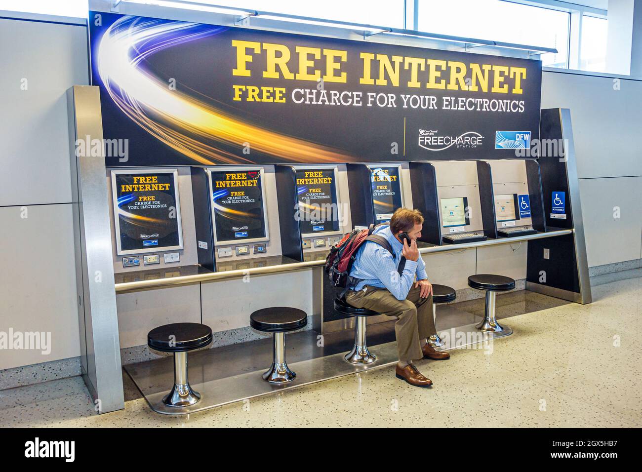 Charging station international airport hires stock photography and